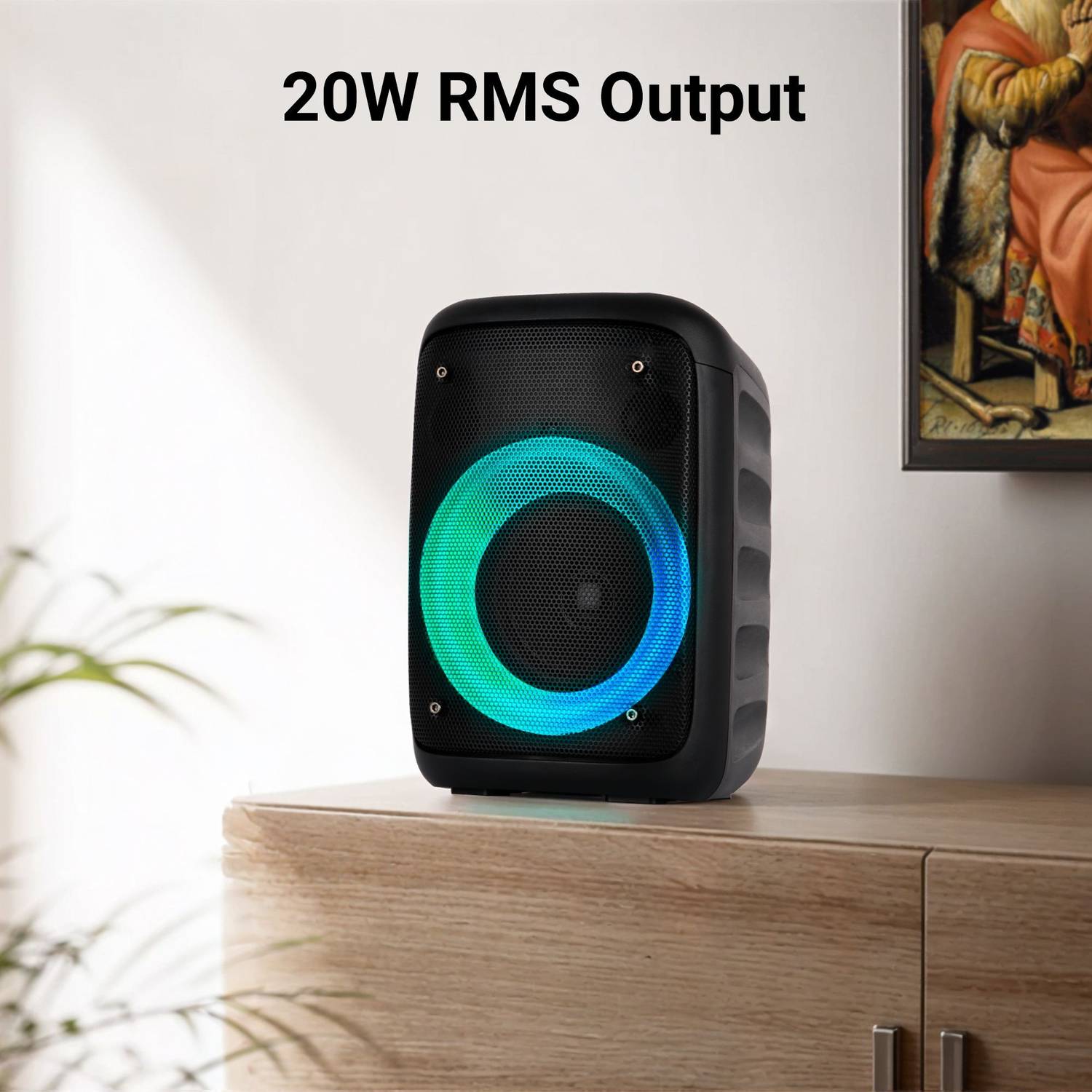 ZEBRONICS ZEB-Buddy 100 20W Bluetooth Speaker Black - Image 2