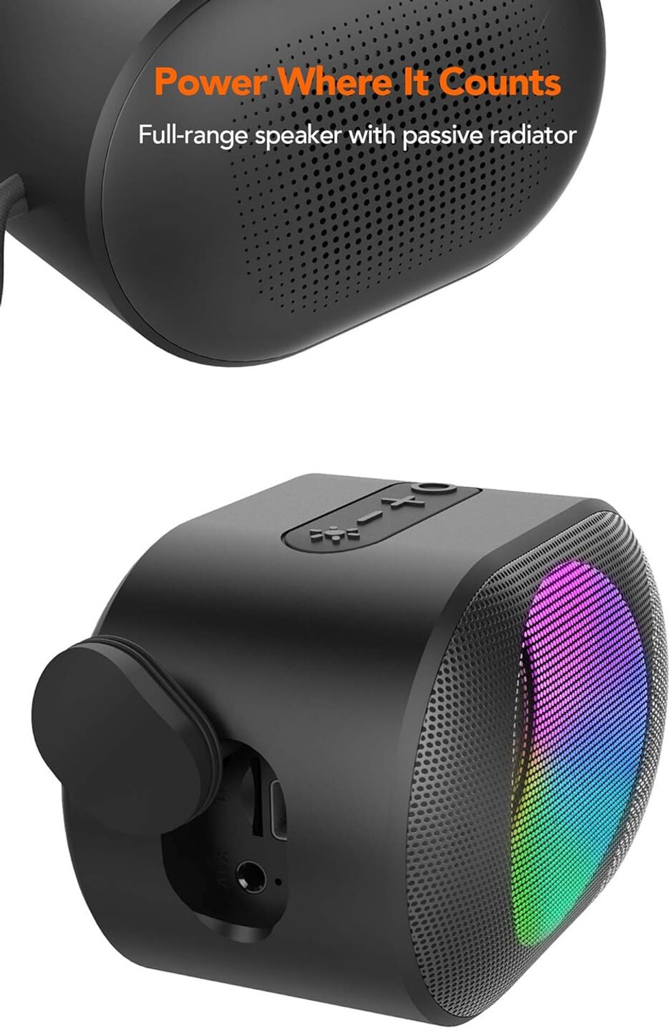 Image of ROAR PQ-126 Boss Speaker Compact High Power Wireless Bluetooth Audio Party 16 W Bluetooth PA Speaker