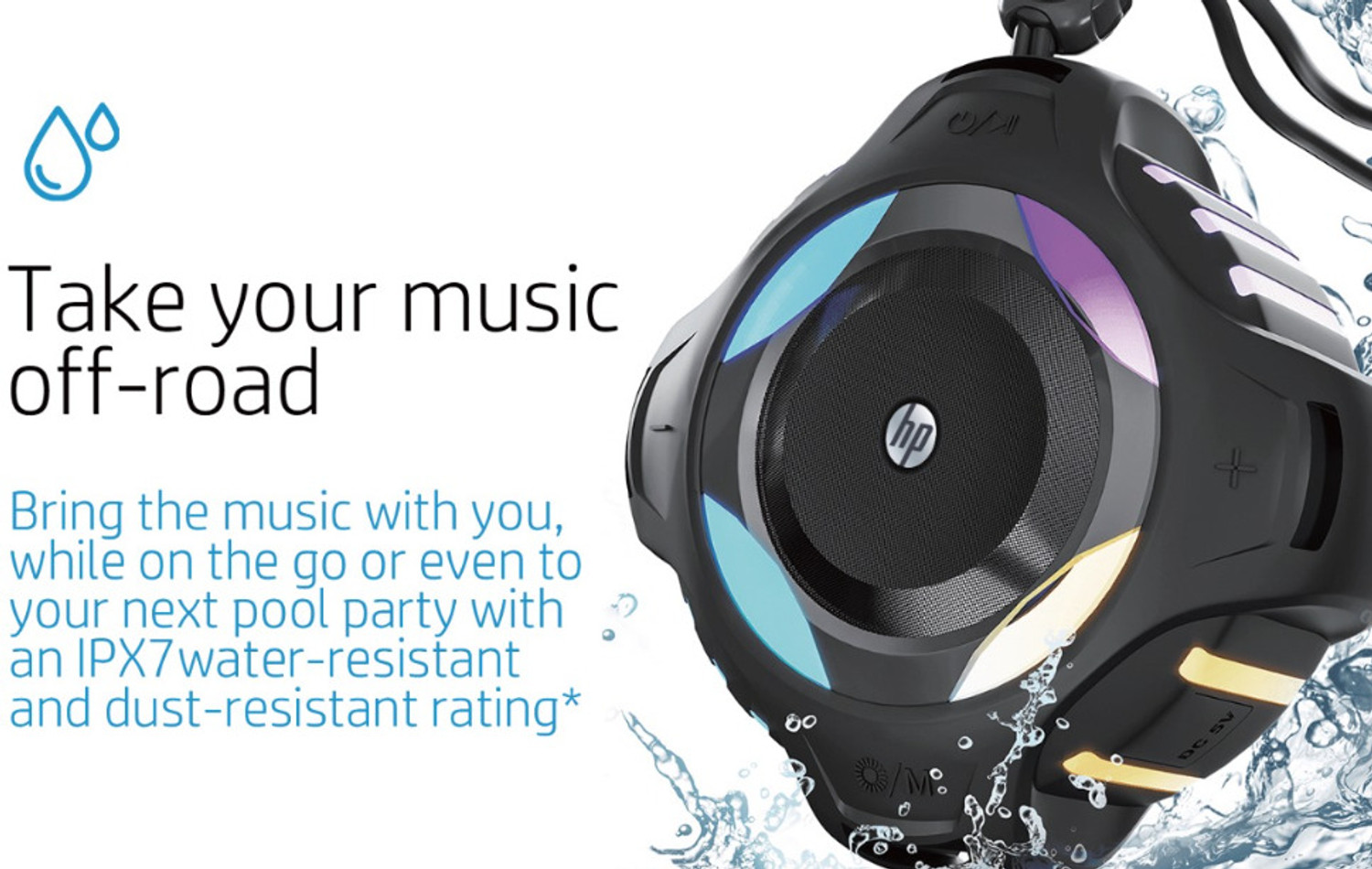 Image of HP Bluetooth Speaker S300 with Noise Reduction Built in Microphone 5 W Bluetooth Speaker