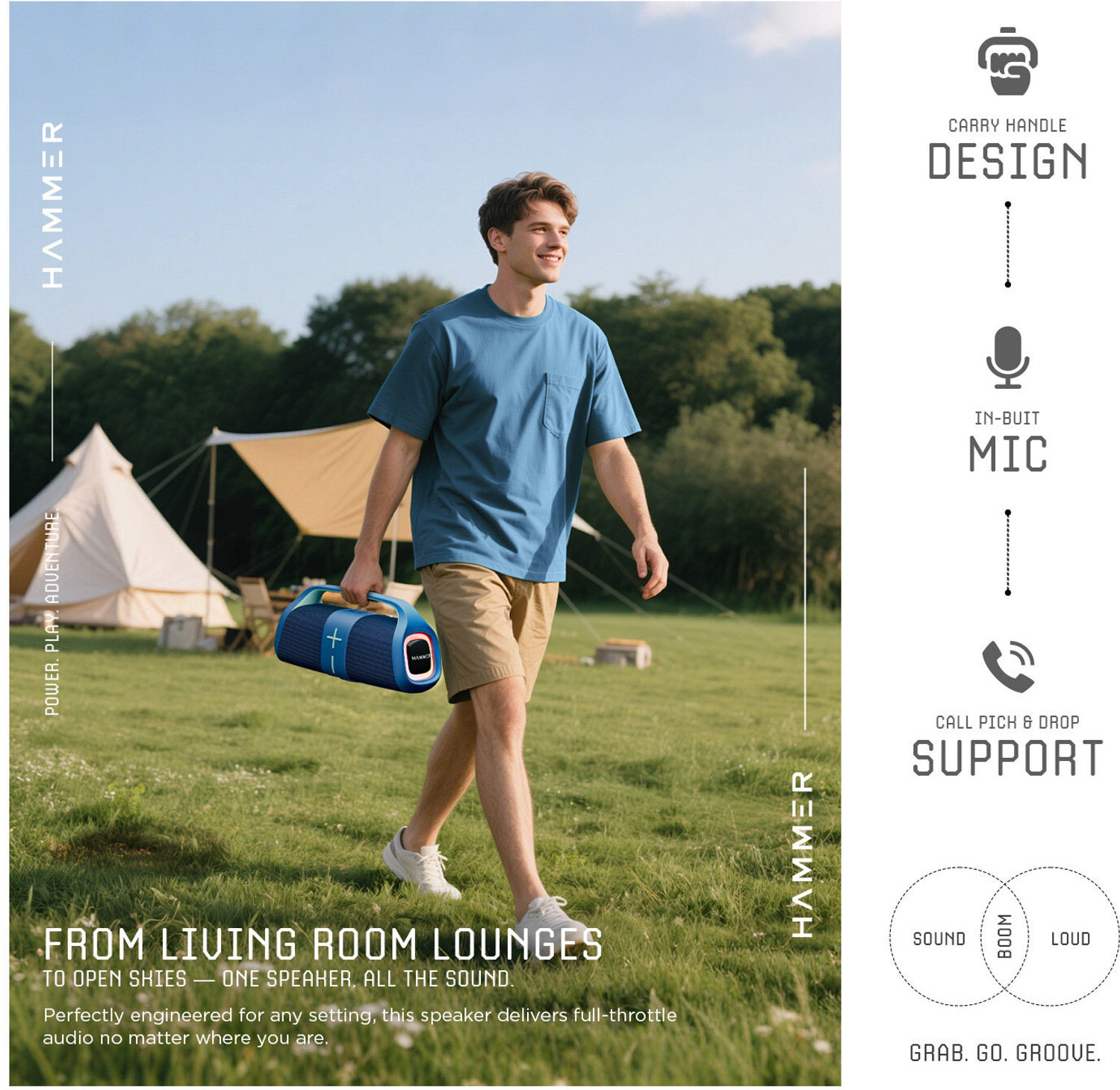 Image of Hammer Boom 30 W Bluetooth Speaker
