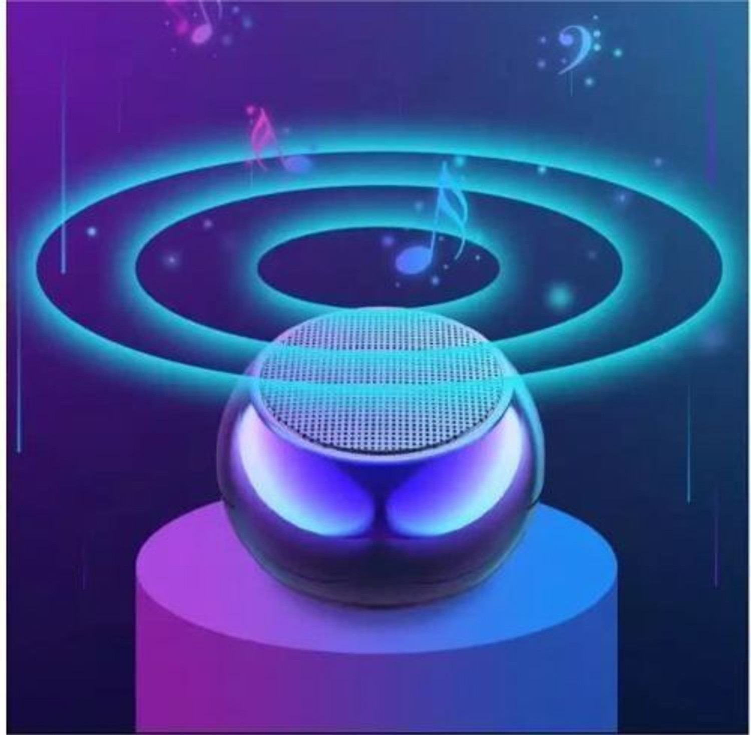 Image of Pharaoh Mini Wireless Bluetooth Speaker with Wireless Power Button Controlled 48 W Bluetooth Speaker