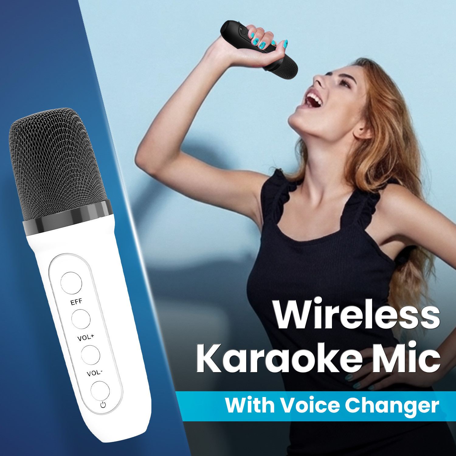 Image of Portronics Apollo One 20W Bluetooth Portable Speaker With Wireless Karaoke Mic,5Hr Playtime 20 W Bluetooth Speaker