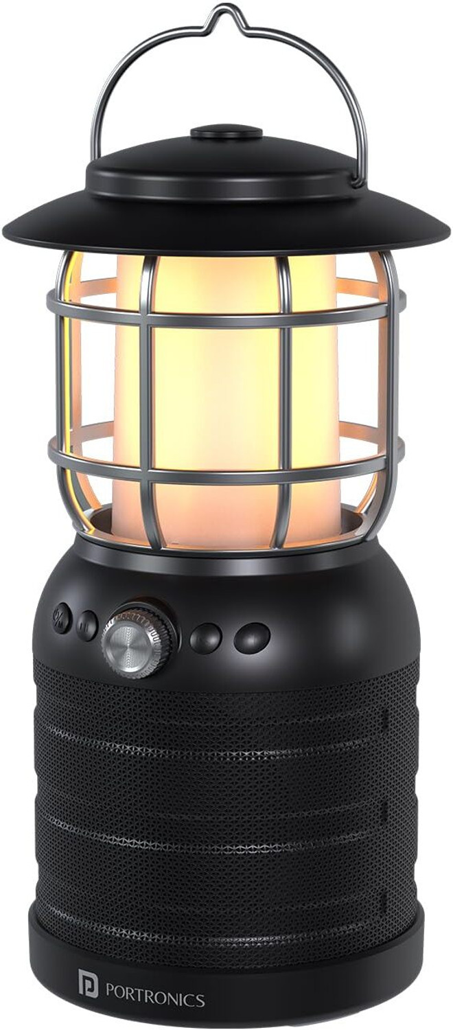 Image of Portronics iLumi II 16W HD Sound Bluetooth Speaker With LED Lamp,2 LED Lantern Lamp Mode 16 W Bluetooth Speaker