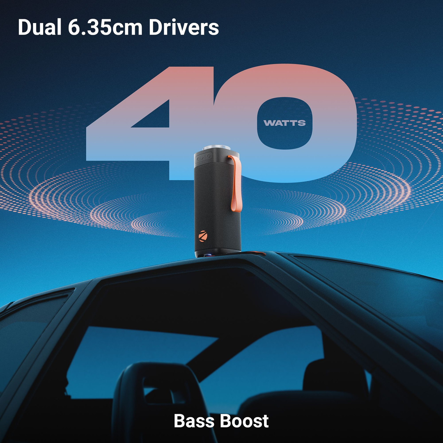 Image of ZEBRONICS Sound feast 250 Party Speaker Upto 6Hrs Playback TWS,AUX,IPX5 Water Resistant 40 W Bluetooth Speaker