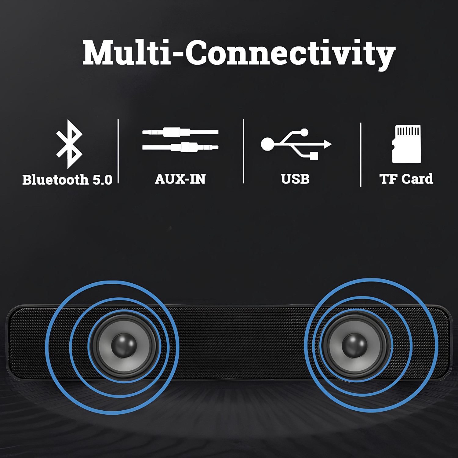 Image of ZSIV 20W Upto 12 hrs Playtime with 52 mm Dynamic Drivers & X-BassTech 20 W Bluetooth Laptop /Desktop Speaker