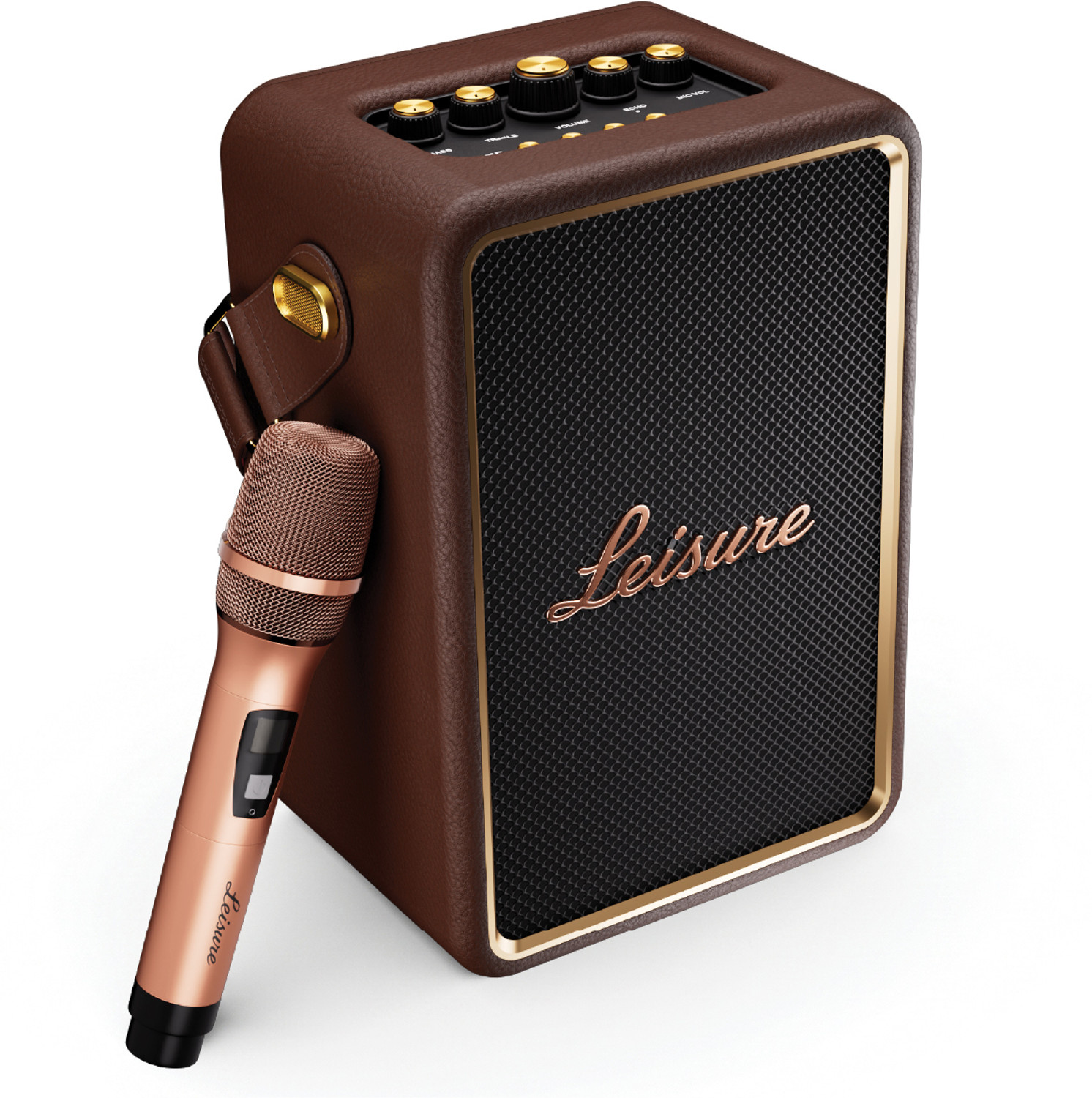 Image of Leisure ELEVATE Portable Bluetooth Speaker, 8H Playtime, Dual Wireless Mics 100 W Bluetooth Speaker