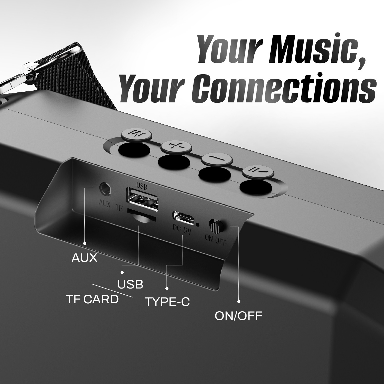 Image of YOROTO Wireless Portable Speaker with Clear Soft Sound & Powerful bass 20 W Bluetooth Speaker