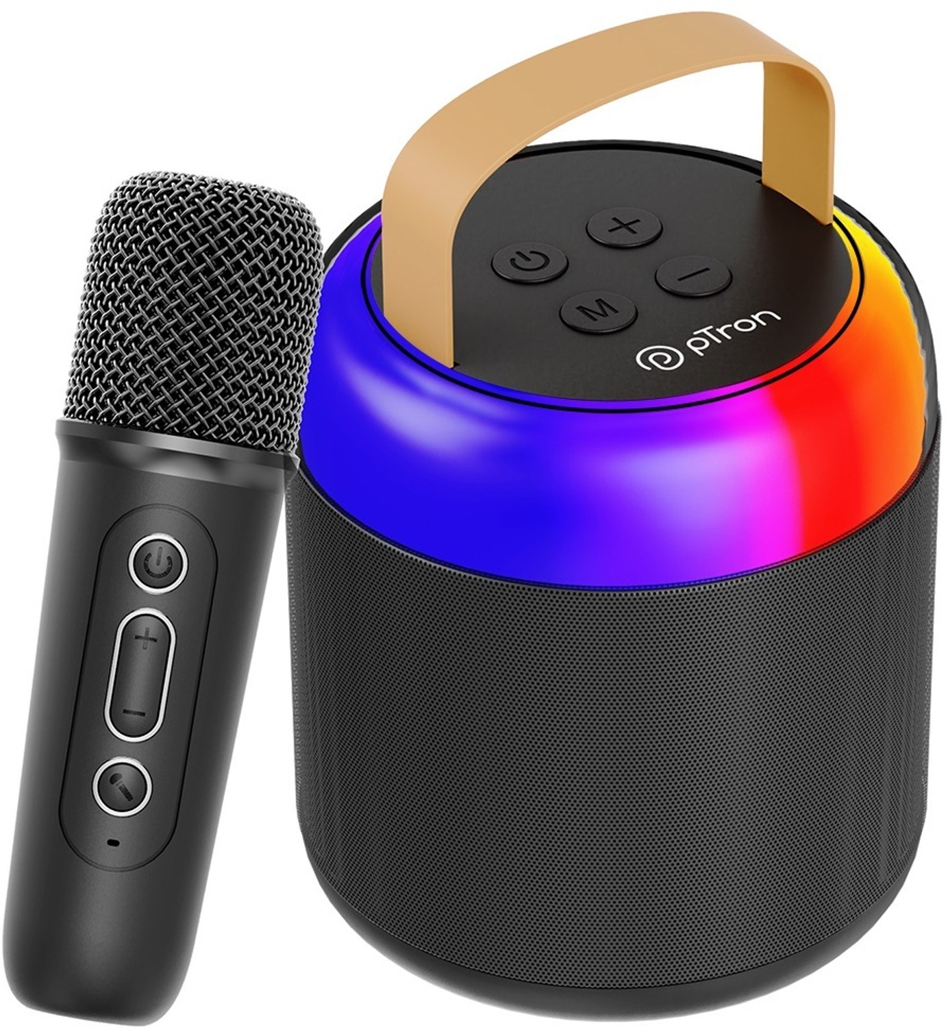 Image of PTron Funk Mojo / Fusion Bliss w / Karaoke Mic, 16W Pristine Sound, 6Hrs Playtime 16 W Bluetooth Speaker