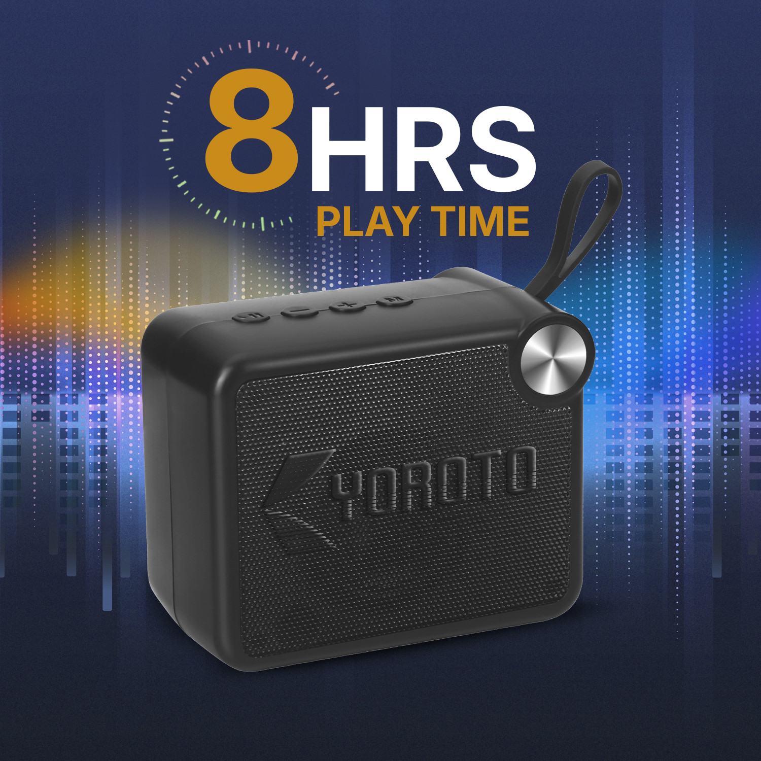 Image of YOROTO YO-336BT Portable Thunder Sound With High Bass 10 W Bluetooth Speaker 10 W Bluetooth Speaker