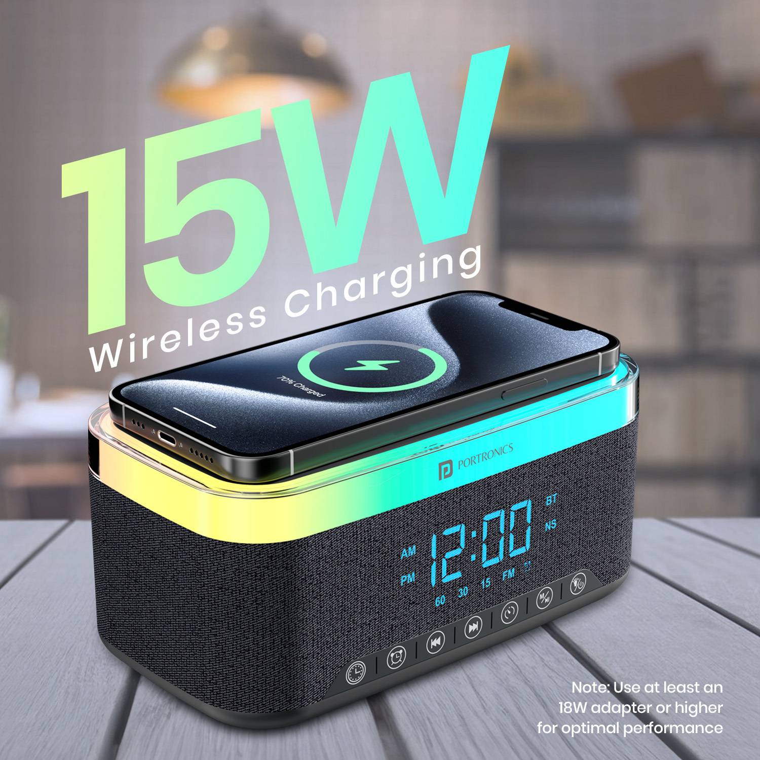 Portronics Trifusion 16W HD Sound Bluetooth Speaker - Image 4