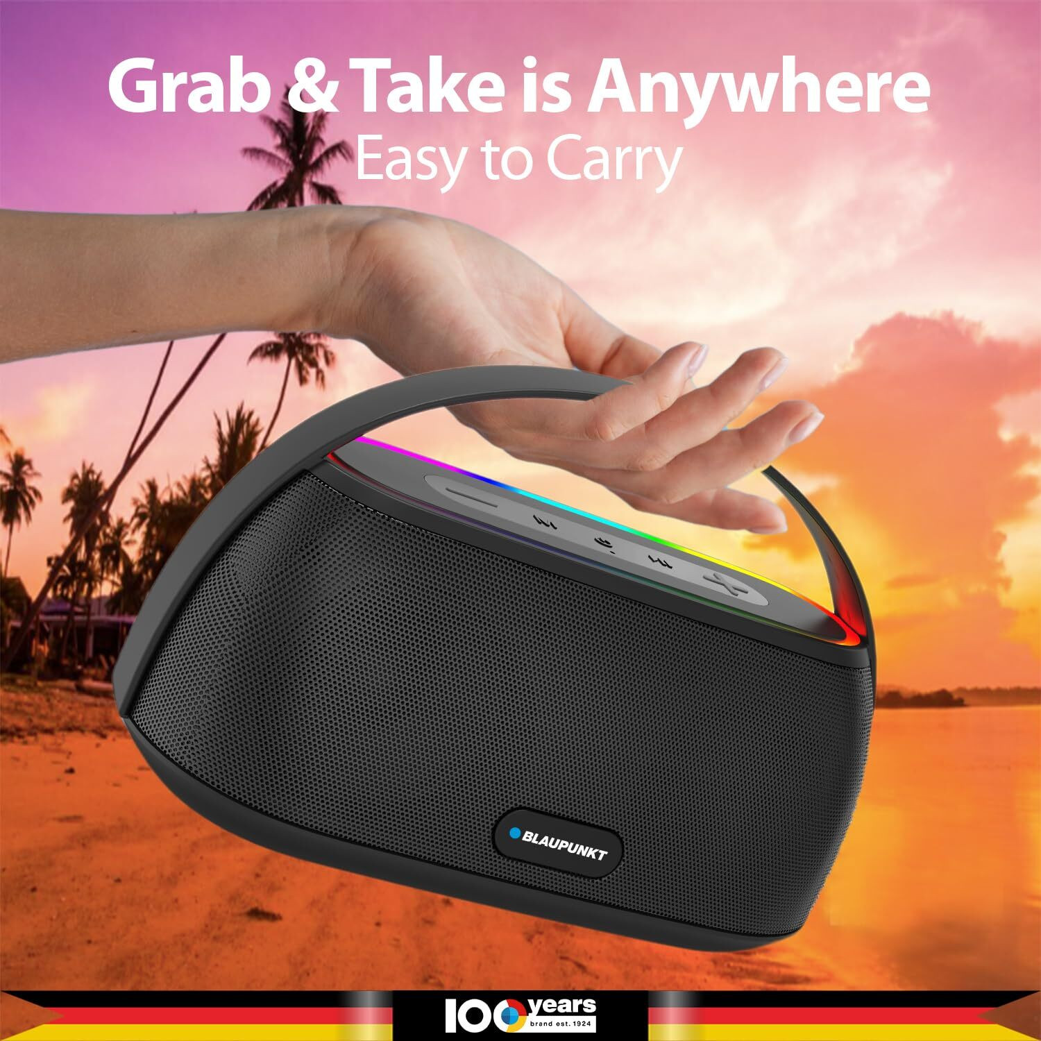 Image of Blaupunkt ATOMIK Grab BB01 20 W Bluetooth Speaker
