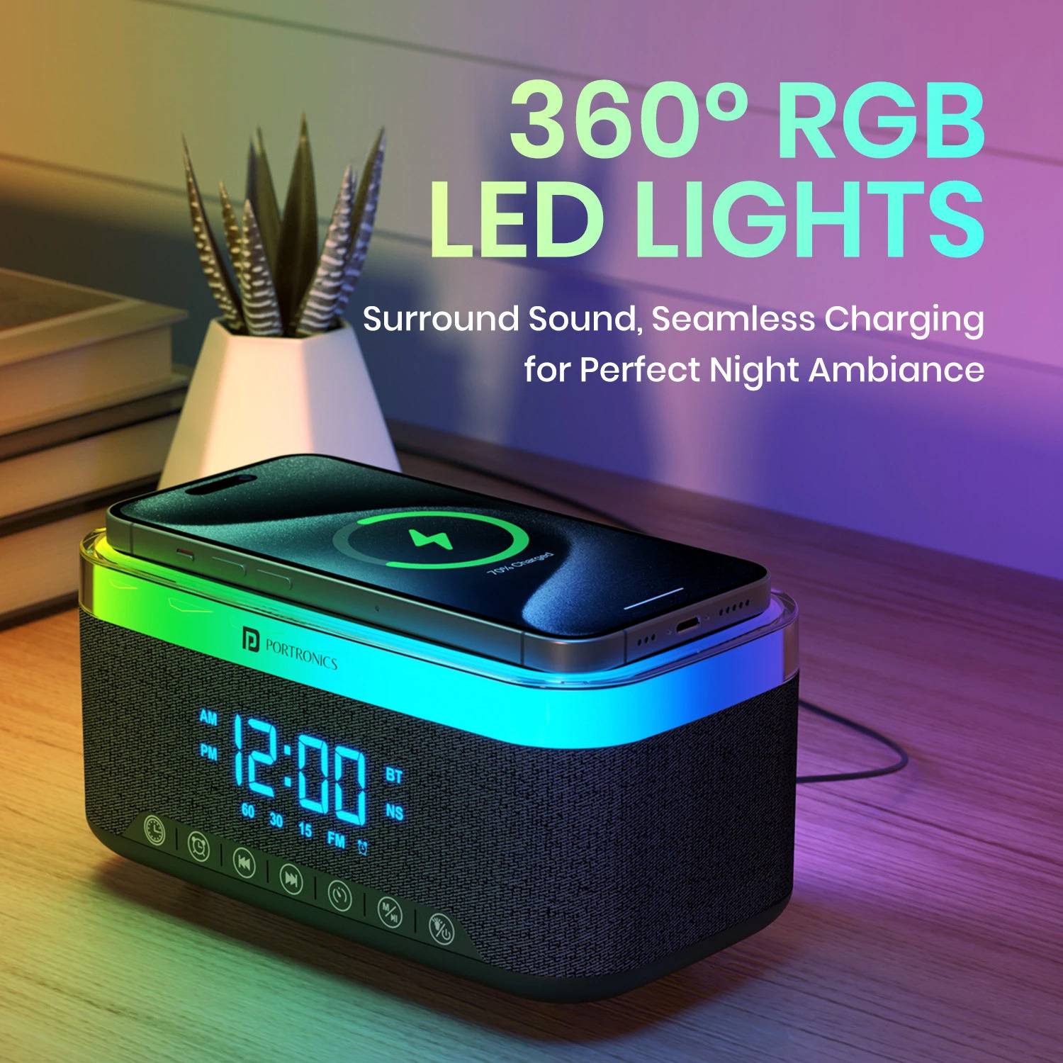 Portronics Trifusion 16W HD Sound Bluetooth Speaker - Image 2