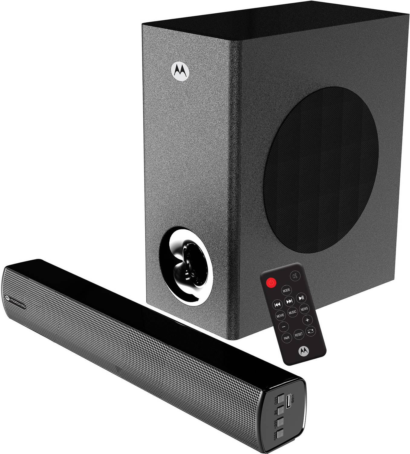 MOTOROLA AmphisoundX Vibe 50W Bluetooth Soundbar (Black)