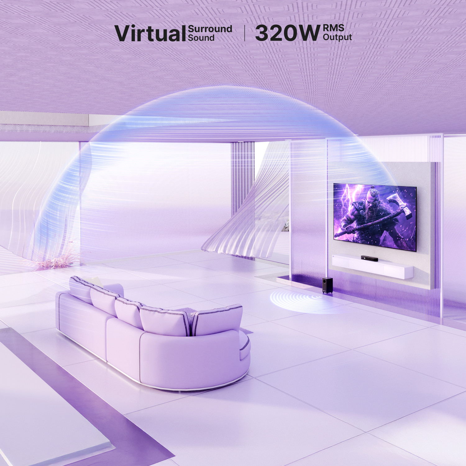 Image of ZEBRONICS Zeb-Juke Bar 9580C 320 W Bluetooth Soundbar