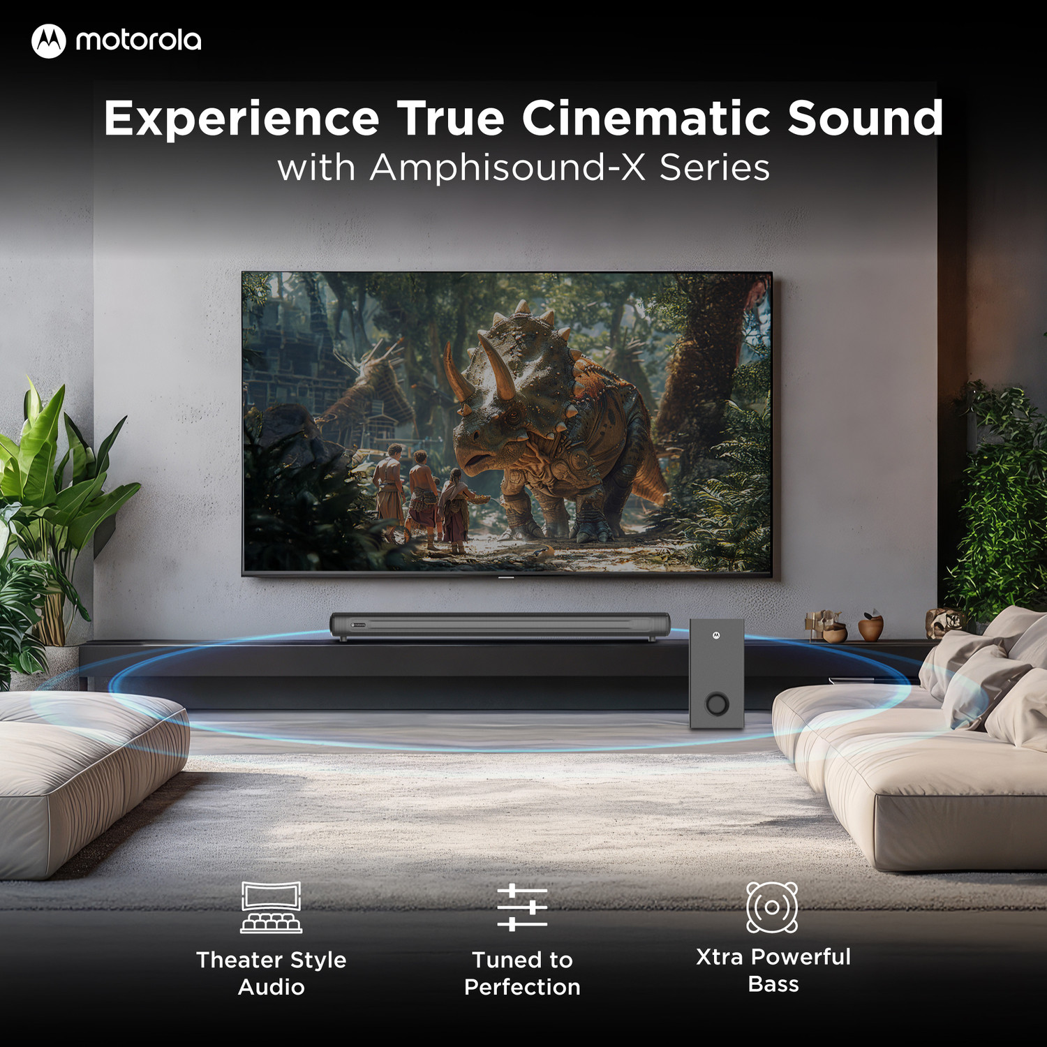 Image of MOTOROLA AmphisoundX Vibe 220 W Bluetooth Soundbar