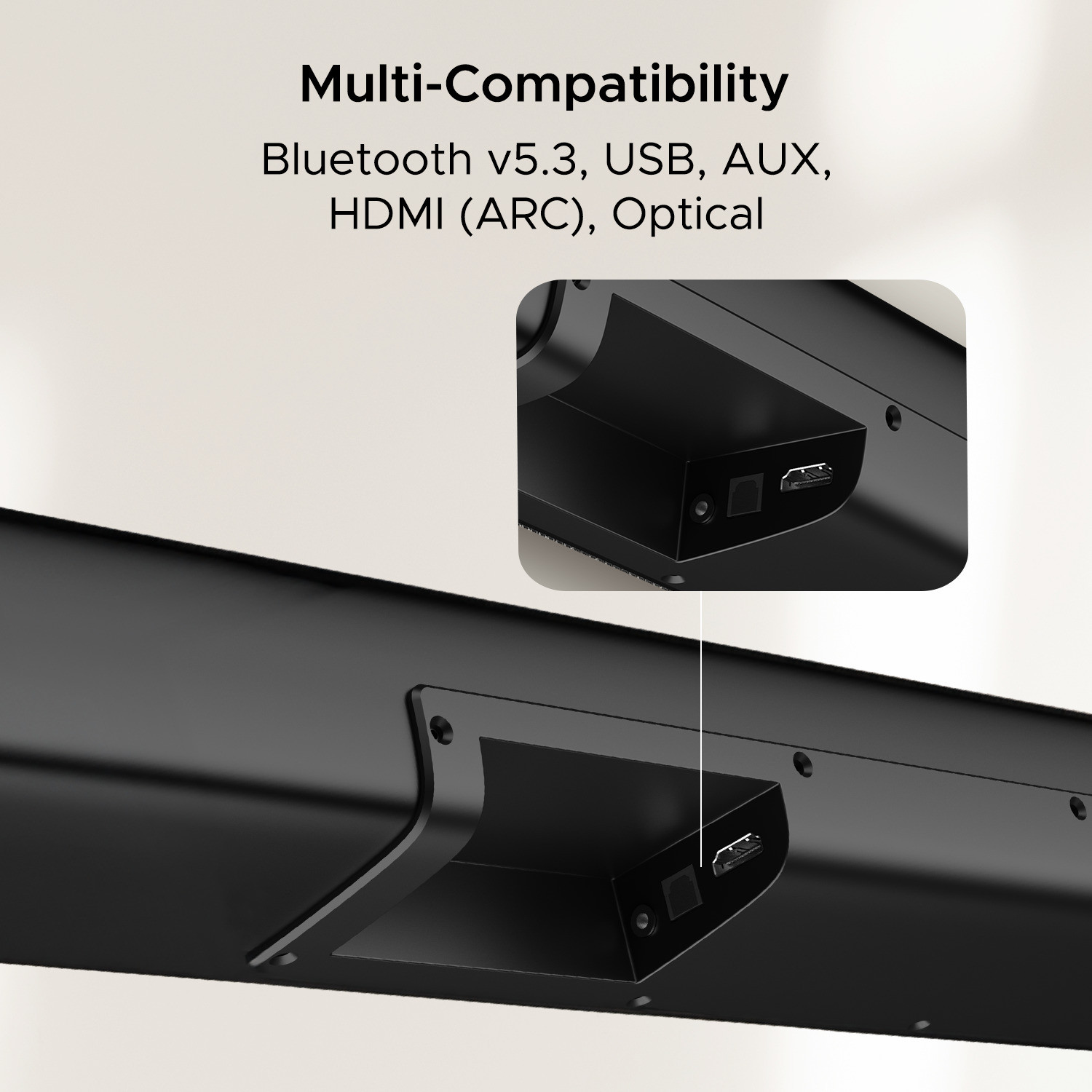 Image of boAt Aavante Bar 2000 Pro w / Wireless Subwoofer, Sleek Design & Remote Control 200 W Bluetooth Soundbar