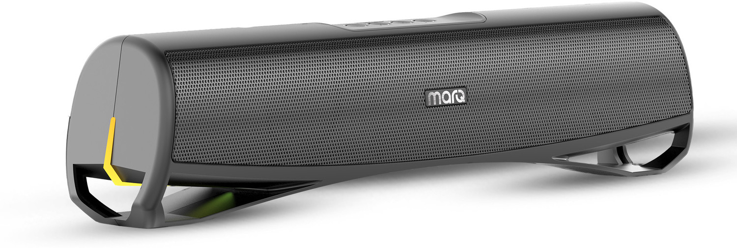 Image of MarQ by Flipkart Thunder with Dual Drivers, Upto 6Hrs of Playback, RGB LED lights 16 W Bluetooth Soundbar