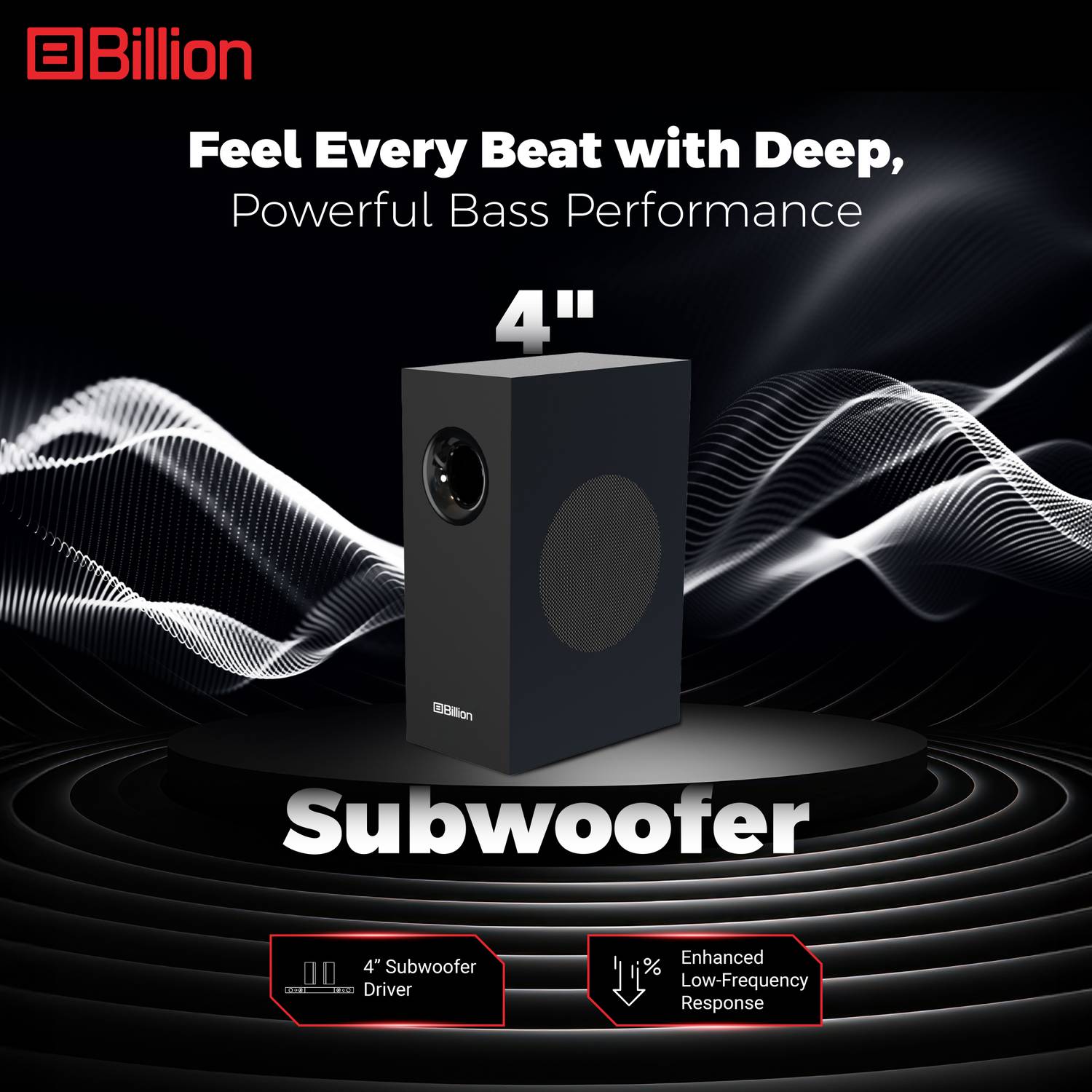 Billion Thunder 80 80W 2.1 Channel Bluetooth Soundbar - Image 3