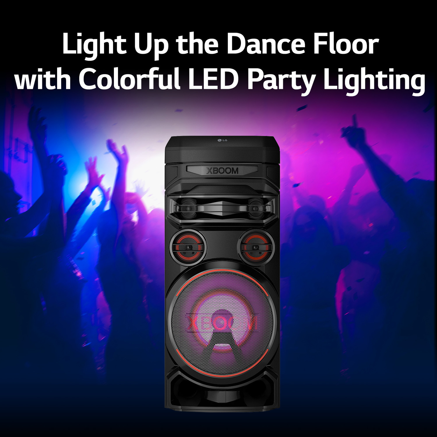 Image of LG RNC7, Powerful sound, Deep Bass, Mic & Guitar input karaoke Bluetooth Party Speaker