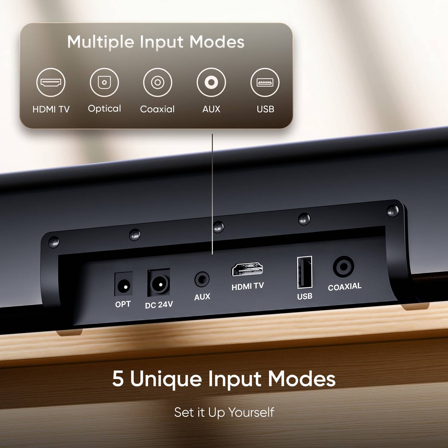 Mivi Fort H120 120W 2.1 Channel Bluetooth Soundbar - Image 5