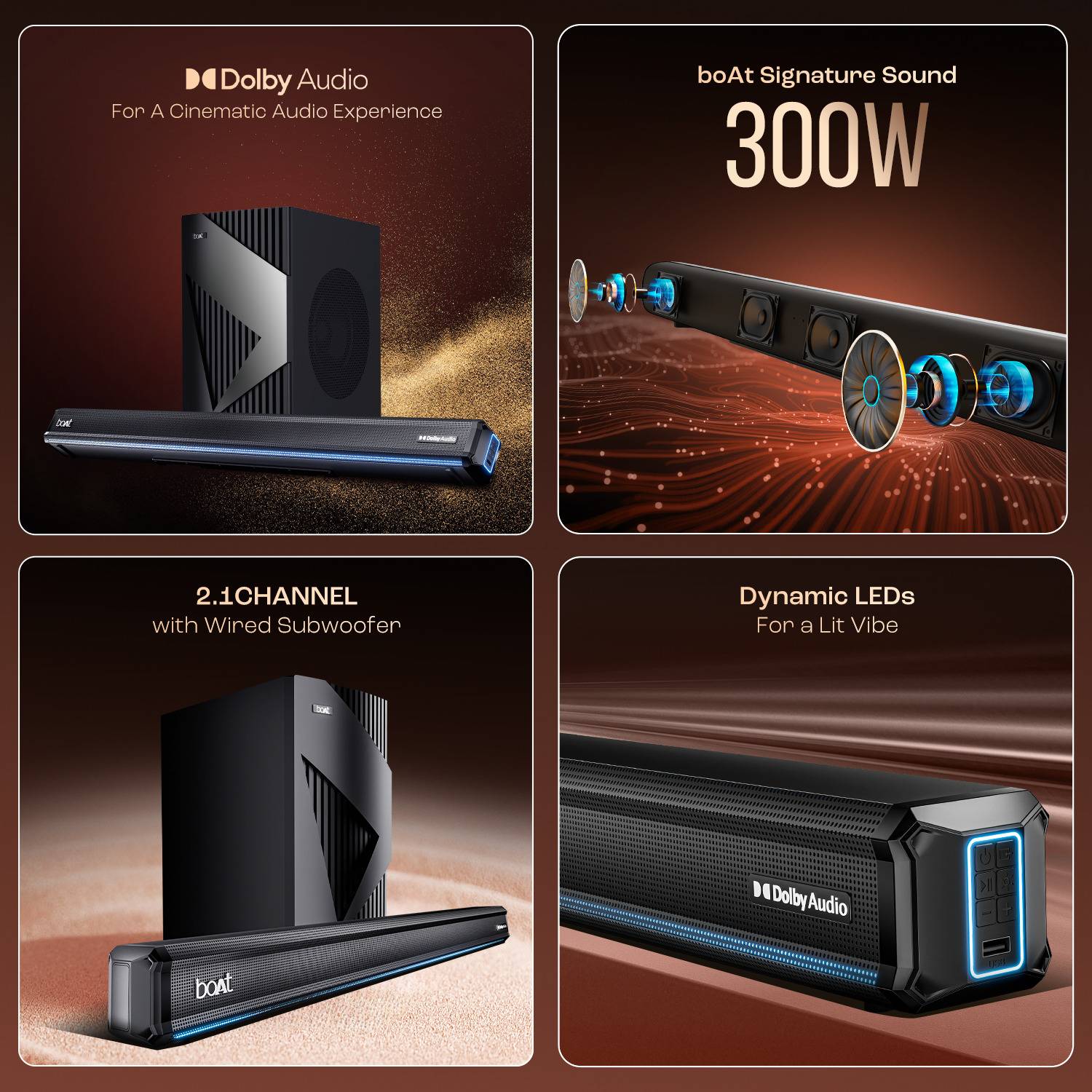 boAt Aavante Bar A3070 300W Bluetooth Soundbar - Image 3