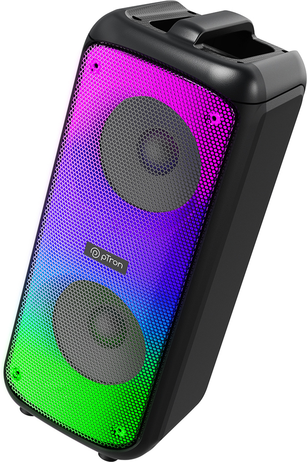 Image of PTron Fusion Beats w / Pristine Sound, Rhythmic RGB Lights, 6hrs Playtime, Portable 48 W Bluetooth Party Speaker