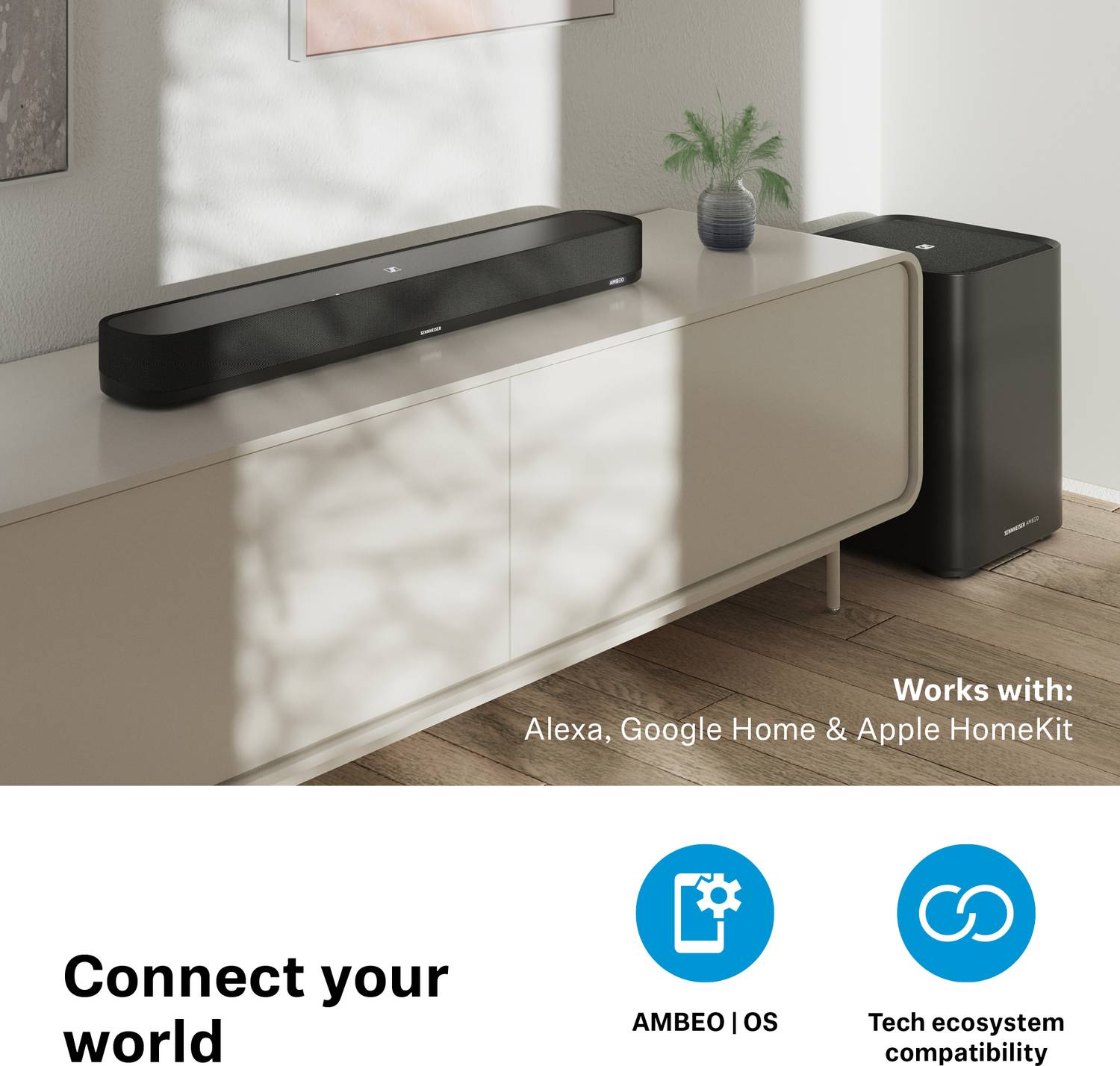 Sennheiser AMBEO Soundbar Mini 250W Bluetooth/Wi-Fi - Image 5