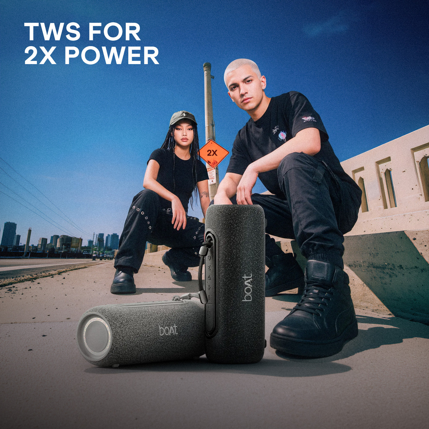 Image of boAt Stone 350 Pro Plus 16W Speaker,8H Battery,TWS Mode,Voice Assistant,With Mic,IPX5 16 W Bluetooth Speaker