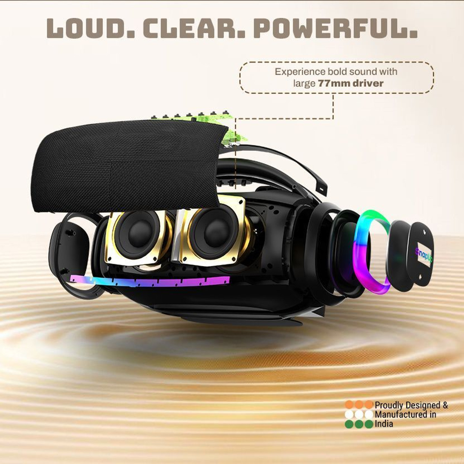 SnapUp Groove Z Pro Upto 9H TYPE C Multi-Compatibility RGB TWS