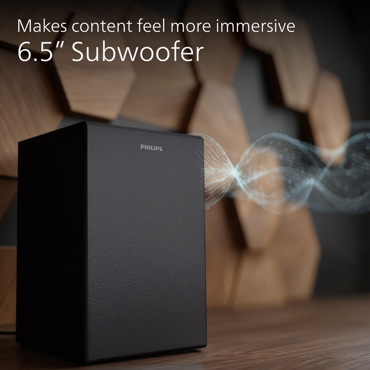 Image of PHILIPS TAB4401 /94 6.5 Inch Subwoofer HDMI ARC, USB & Optical Connectivity 200 W Bluetooth Soundbar