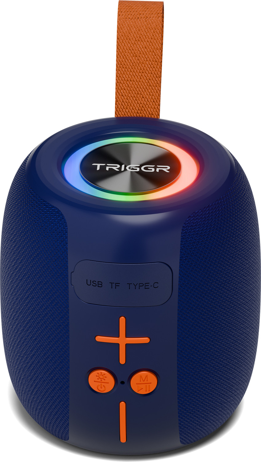 Image of TRIGGR Roar 8 with RGB Lights, Fabric Exterior, TWS & FM Mode, 12H Playtime, BT v5.4 8 W Bluetooth Speaker