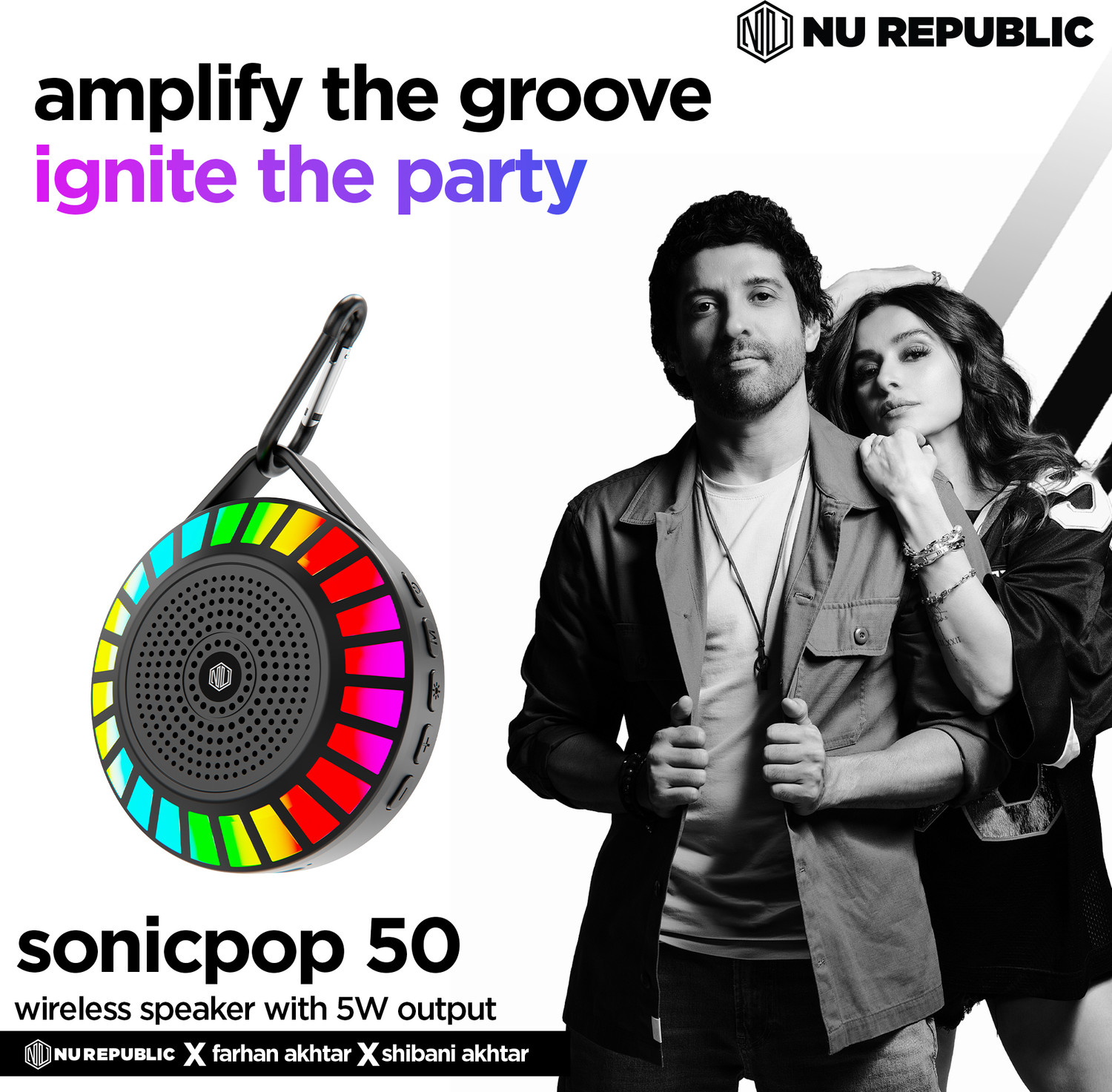 Image of Nu Republic Sonicpop 50 5 W Bluetooth Party Speaker