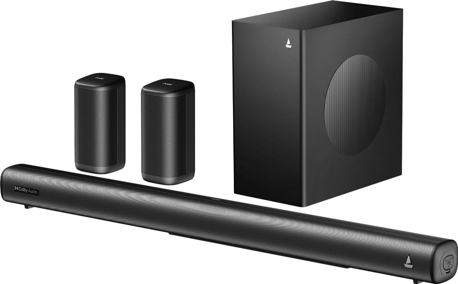 Image of boAt Aavante Prime 5.1 4050D, Dolby Audio, Multi Connect,Wireless Satellites,EQ Modes 400 W Bluetooth Soundbar (Black, 5.1 Channel)