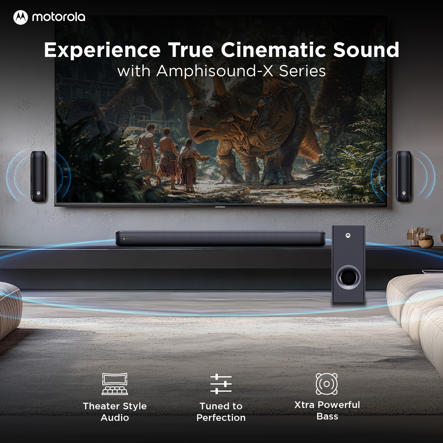 Image of MOTOROLA AmphisoundX Vibe 330 W Bluetooth Soundbar
