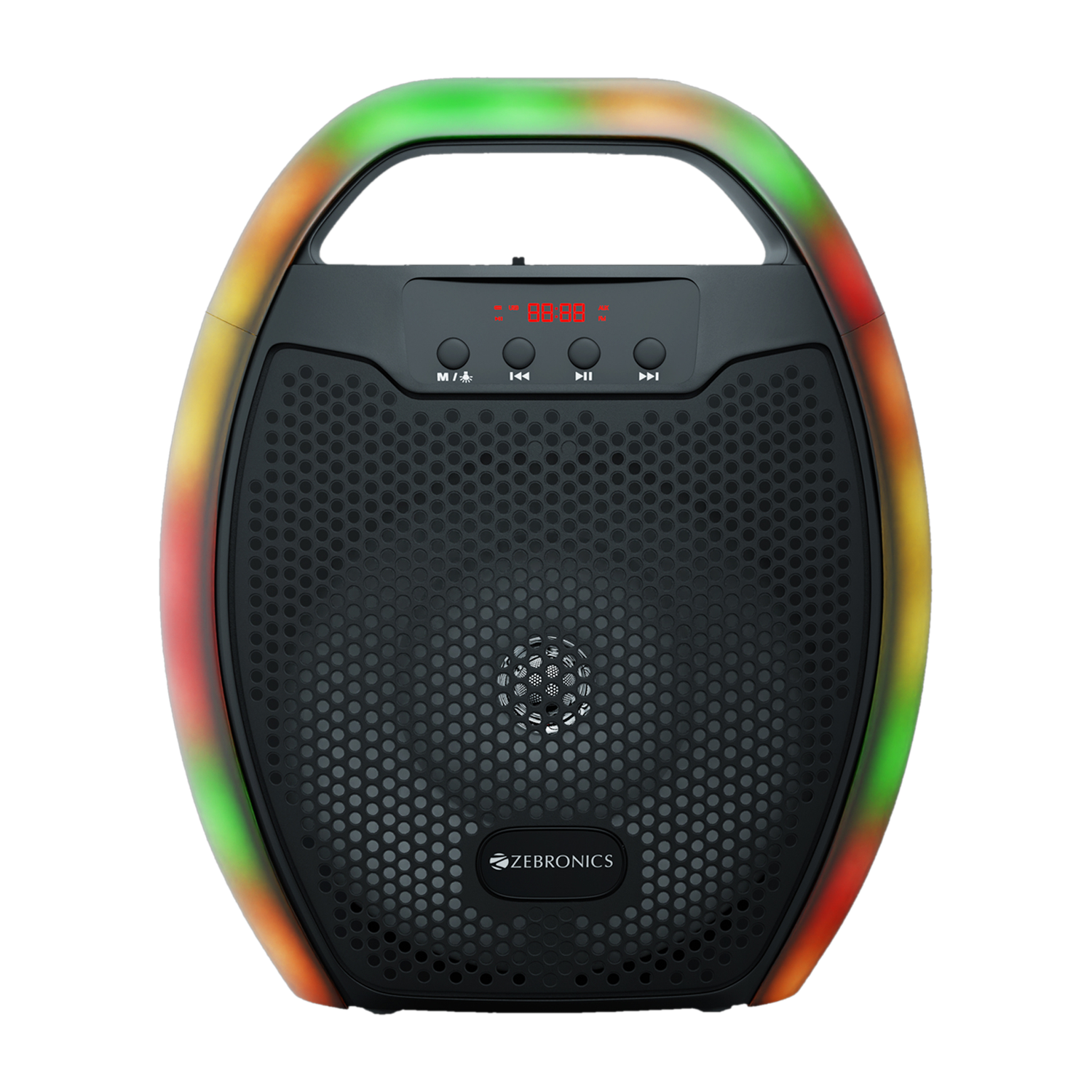 ZEBRONICS Zeb-PSPK 3(Sound feast 60)with v5.0, 6 RGB Modes, 20hrs playback time 10 W Bluetooth Home Audio Speaker