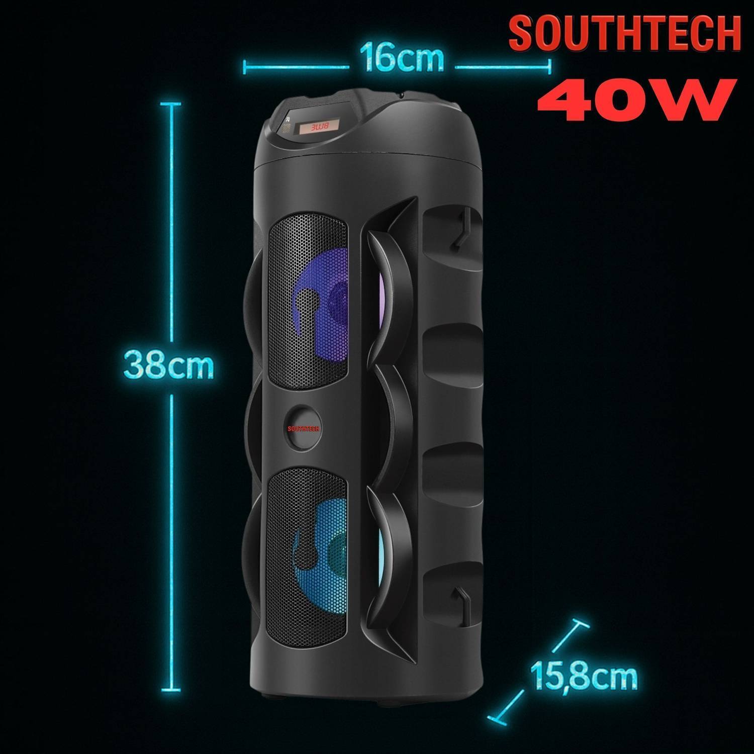 SOUTHTECH 40W Bluetooth Speaker with Mic & Remote - Image 4