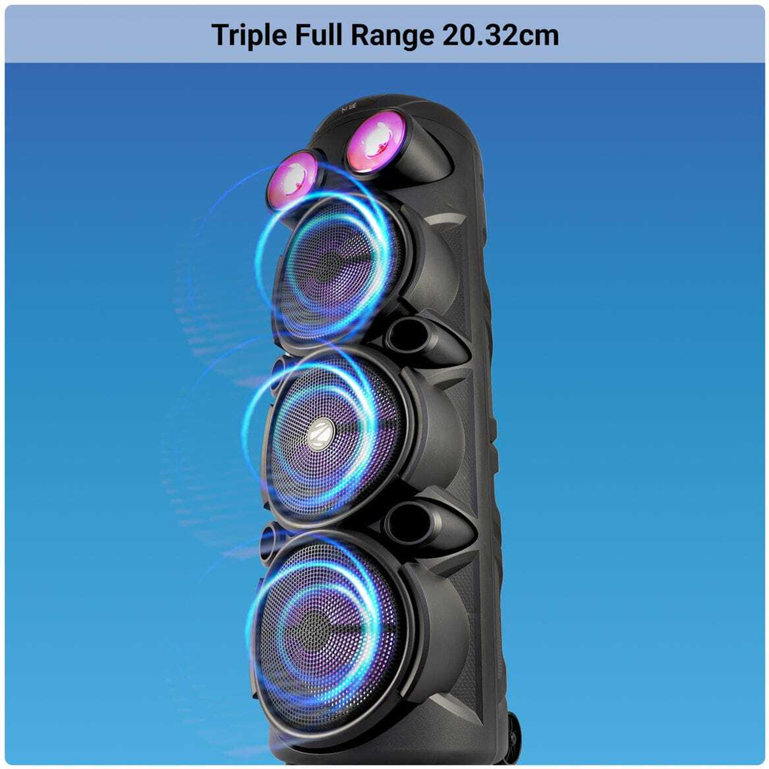 Image of ZEBRONICS Zeb Vigor 100 100 W Bluetooth Party Speaker