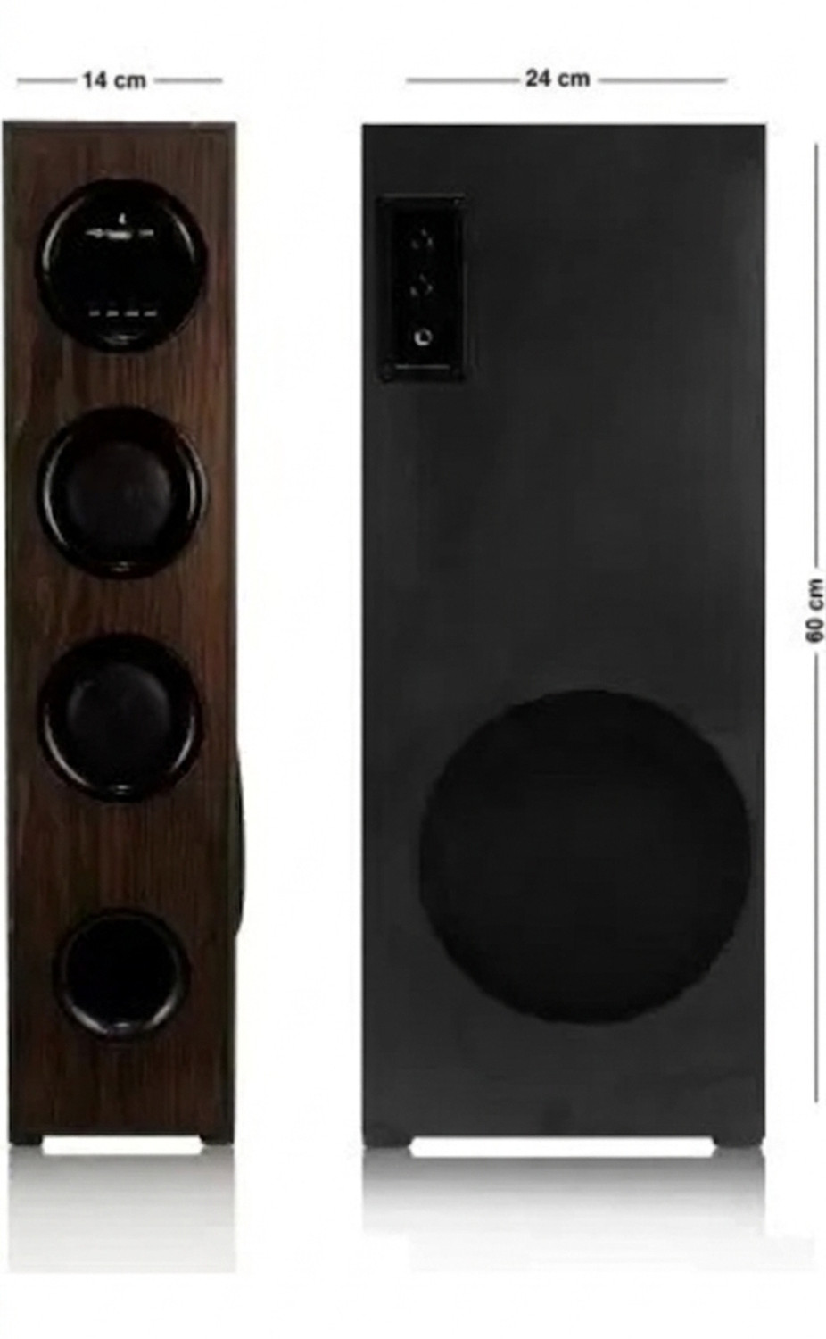 Image of Sainitone ST-ST04-130W-TWR-BLK 130 W Bluetooth Party Speaker