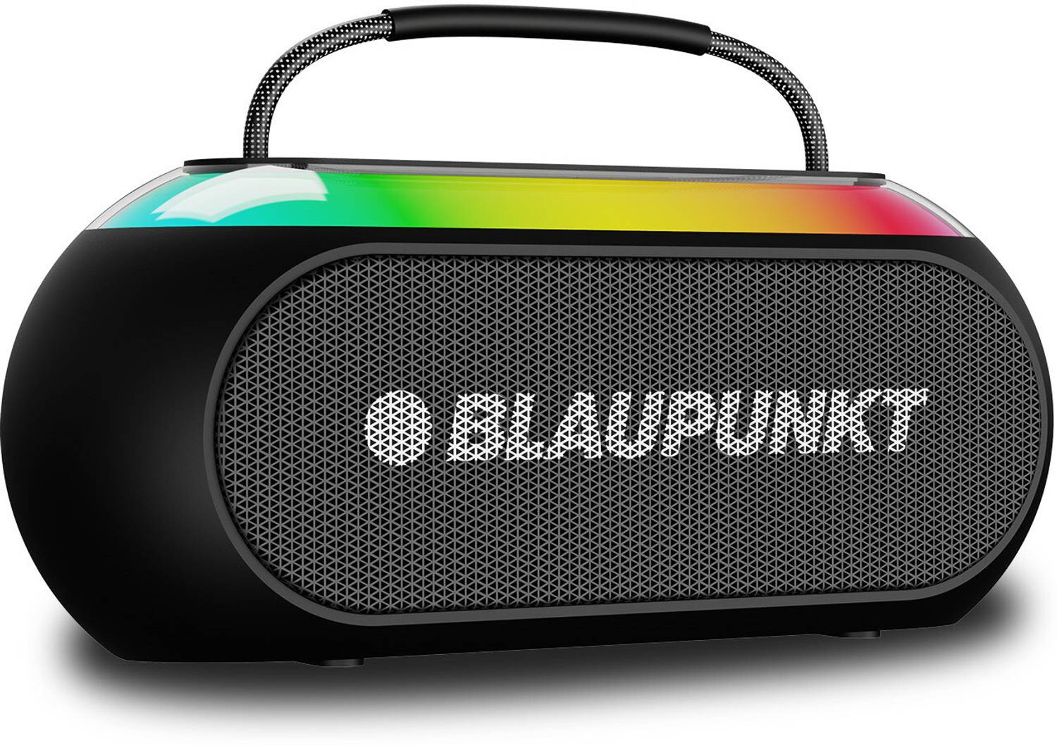 Blaupunkt ATOMIK Kolors 35W Boombox I Jazzy Halo Lights I Voice Changer Wireless Mic 35 W Bluetooth Party Speaker