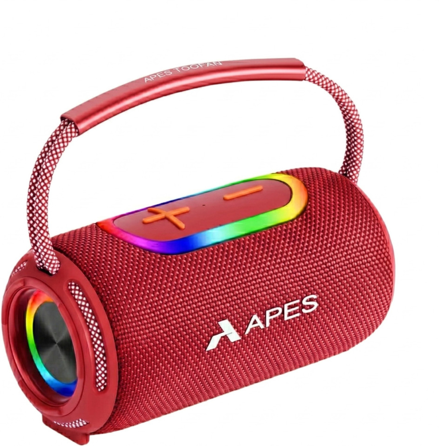 Image of APES Toofan Bluetooth Speaker, 6Hrs Playtime, Dynamic RGB LED's,TF card, USB, and AUX 10 W Bluetooth Party Speaker