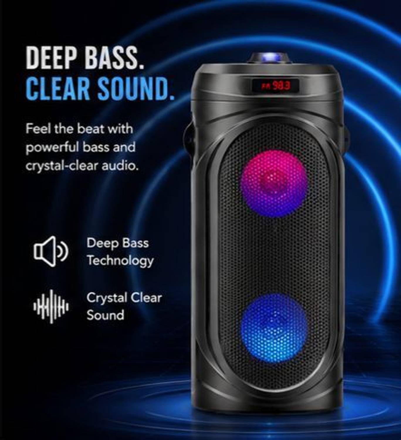 ZEKLY 40W Bluetooth Tower Speaker - Image 4