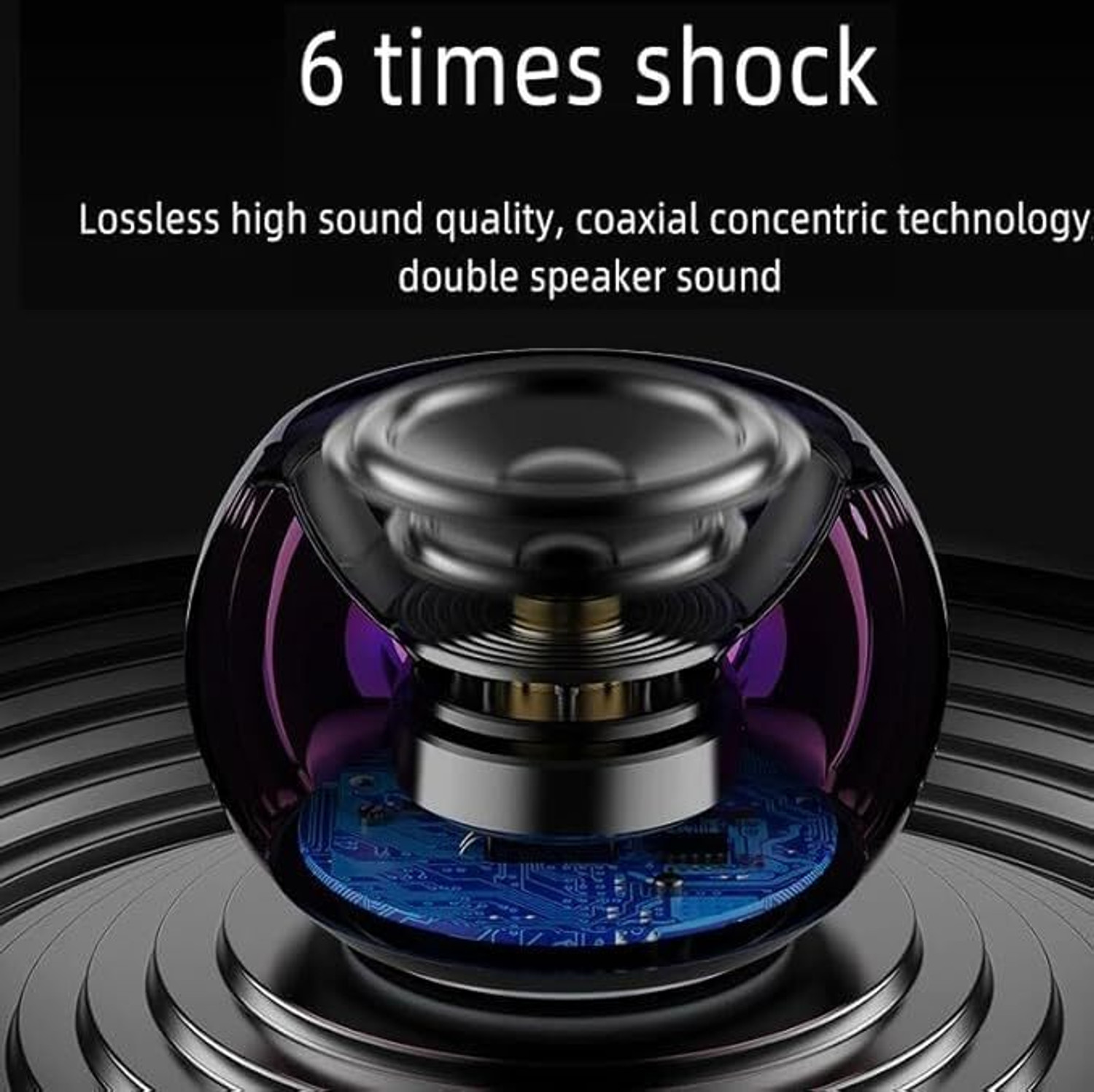 Image of URIWA Mini Wireless Bluetooth Speaker, Portable Speaker with Stereo Bass Sound 10 W Bluetooth Soundbar