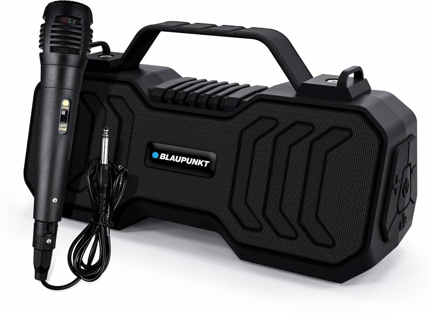 Blaupunkt Atomik BB20 20W Boombox I Wireless Mic I Outdoor BT Speaker with Carrying Strap 20 W Bluetooth Party Speaker