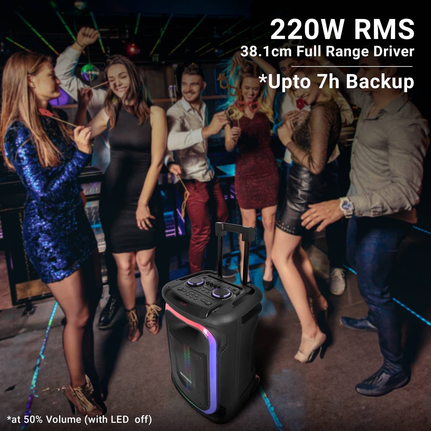 ZEBRONICS Buddy 300 220W Bluetooth Party Speaker - Image 4