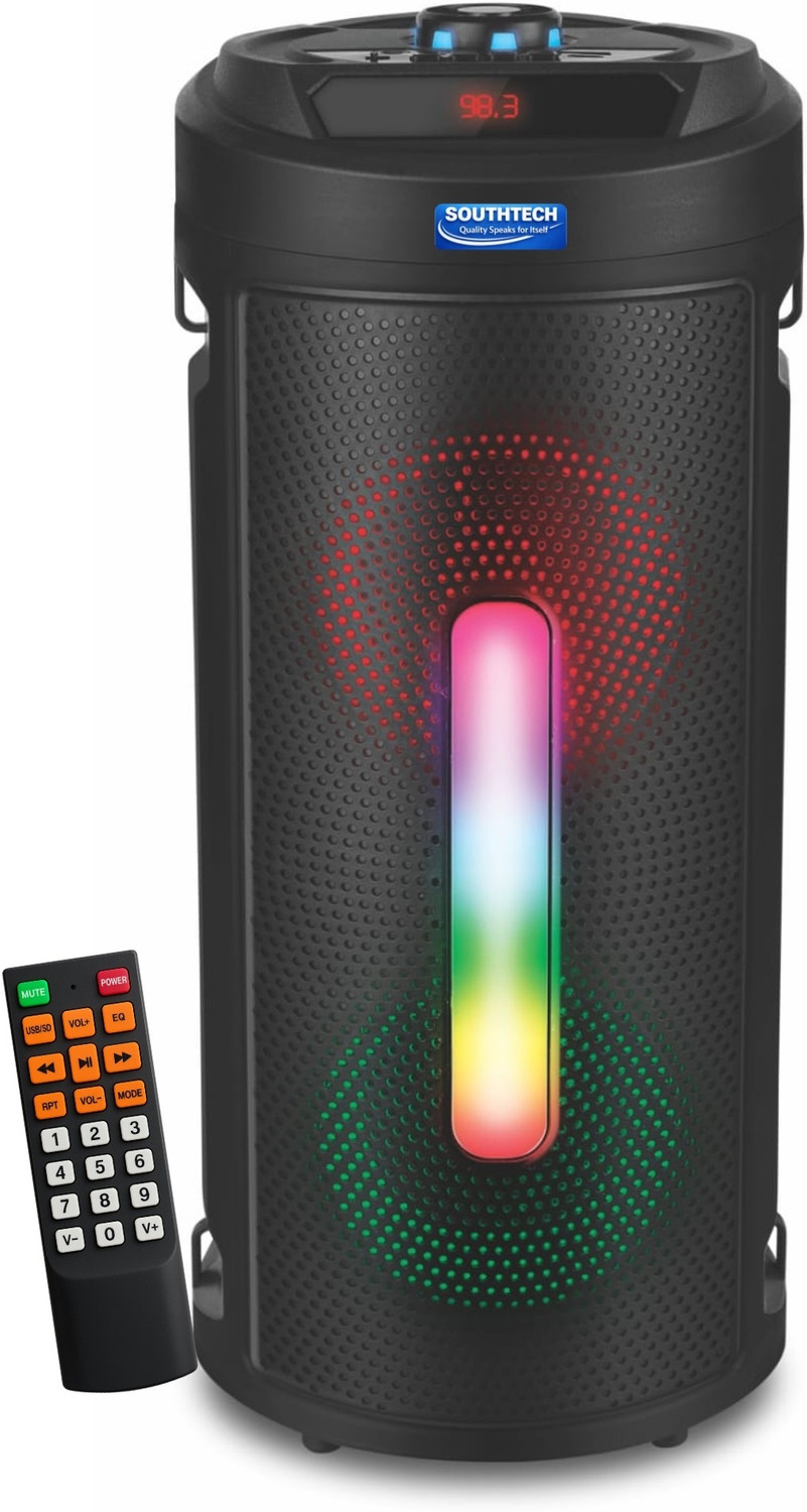 Image of SOUTHTECH HUNTER Bluetooth Party Speaker | RGB Lights | Powerful Bass |Renote | 40 W Bluetooth Party Speaker