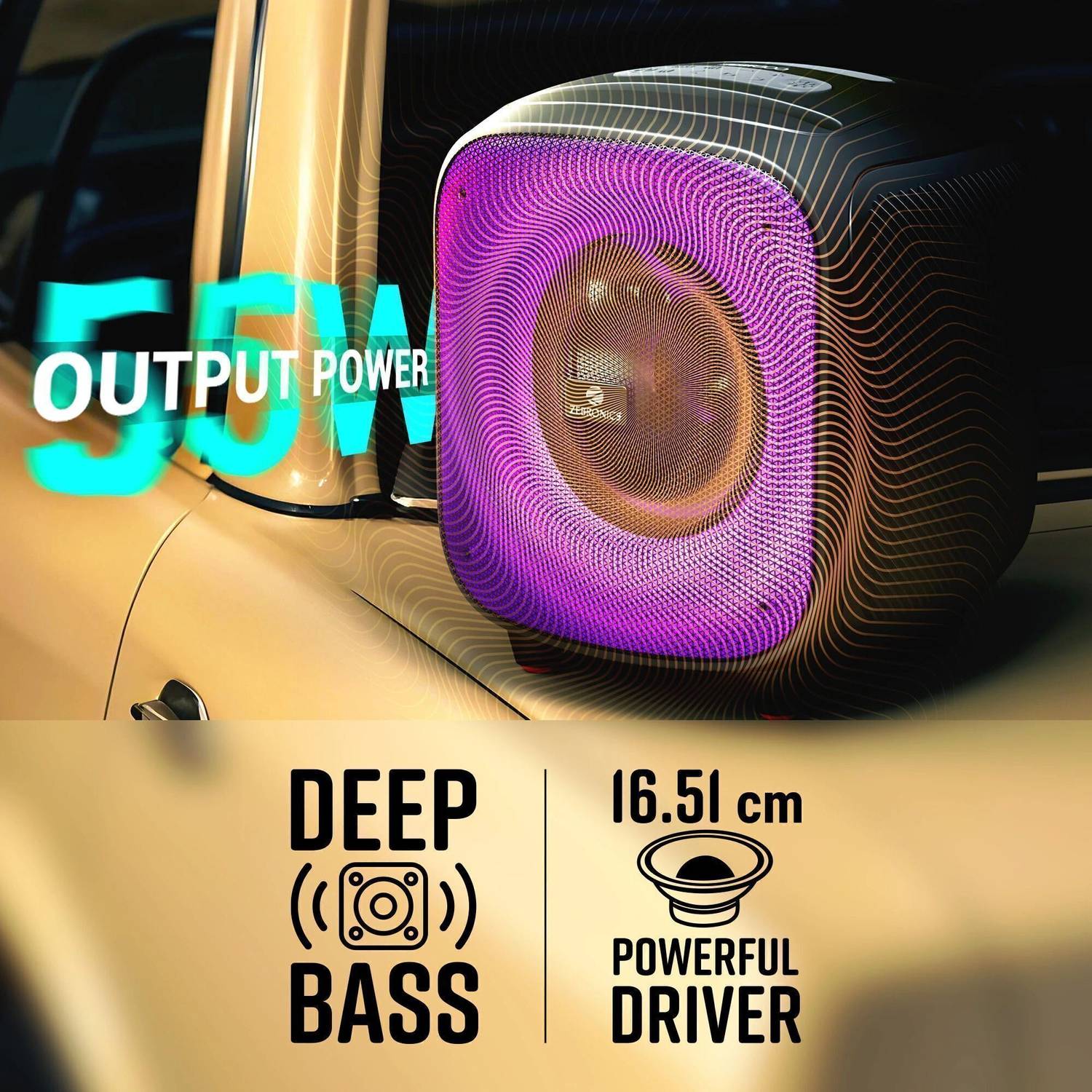 ZEBRONICS Sound Feast 800 (USPK 101) 55W Bluetooth Speaker - Image 2