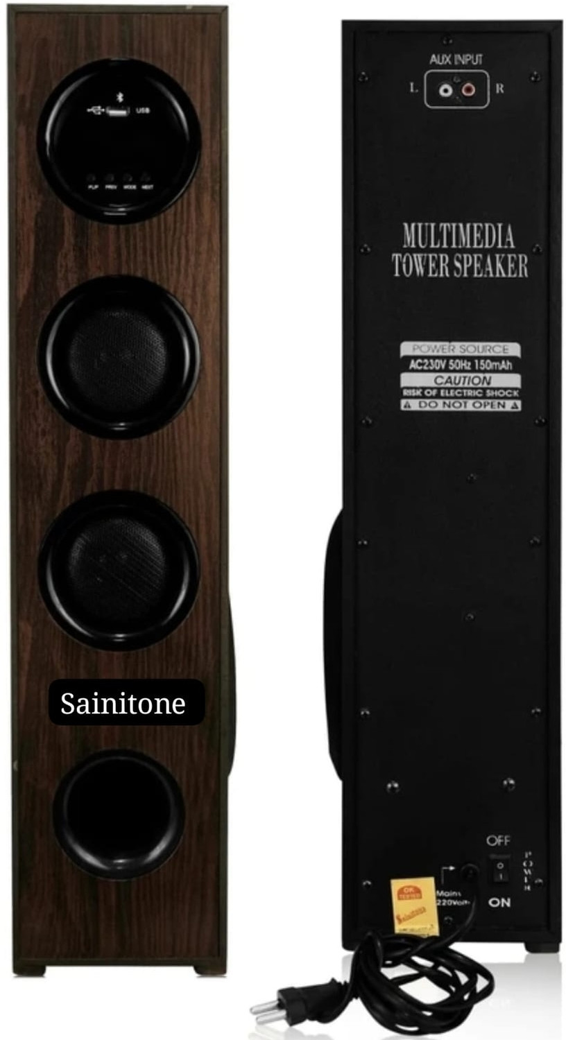 Image of Sainitone ST-ST04-130W-TWR-BLK 130 W Bluetooth Party Speaker