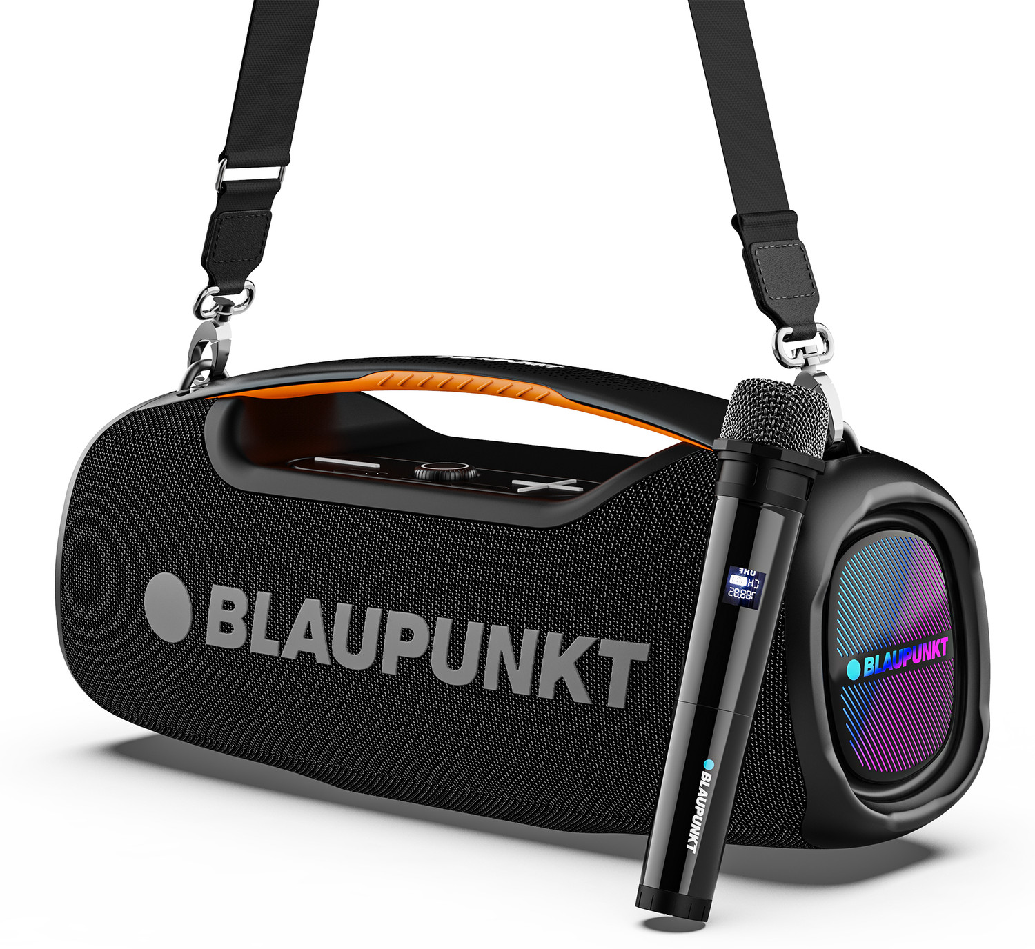 Image of Blaupunkt Atomik Knightz 100W King of Boombox I 9 Aura Lights I BT Party Speaker 100 W Bluetooth Party Speaker