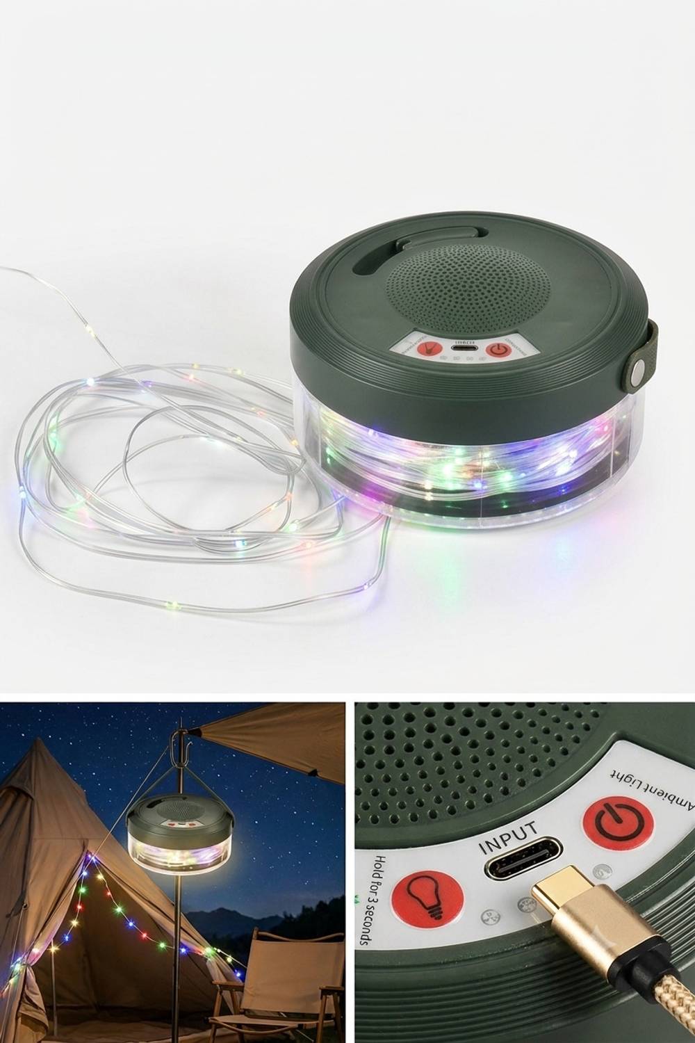 Omnex 10W Bluetooth Speaker with Lantern - Image 2