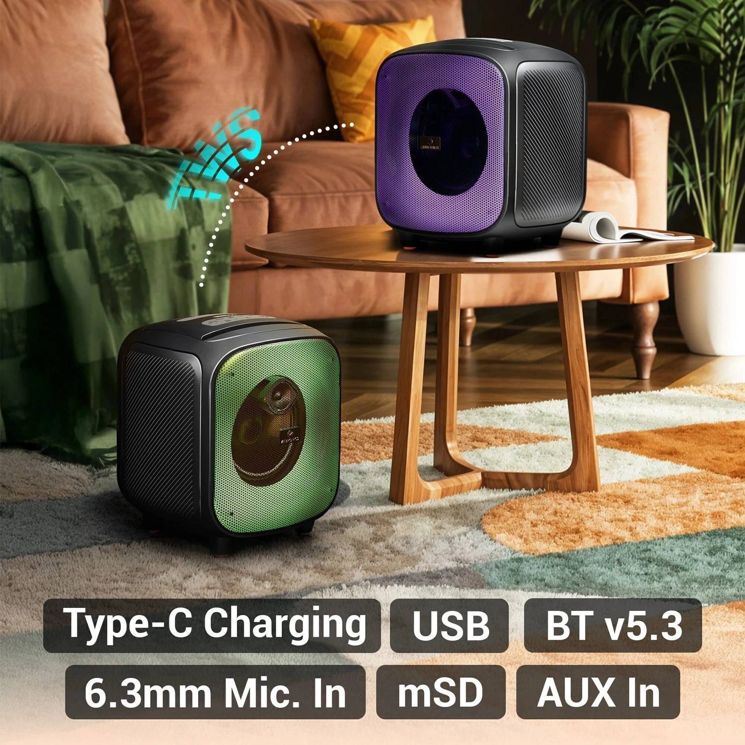 ZEBRONICS Sound Feast 800 (USPK 101) 55W Bluetooth Speaker - Image 5